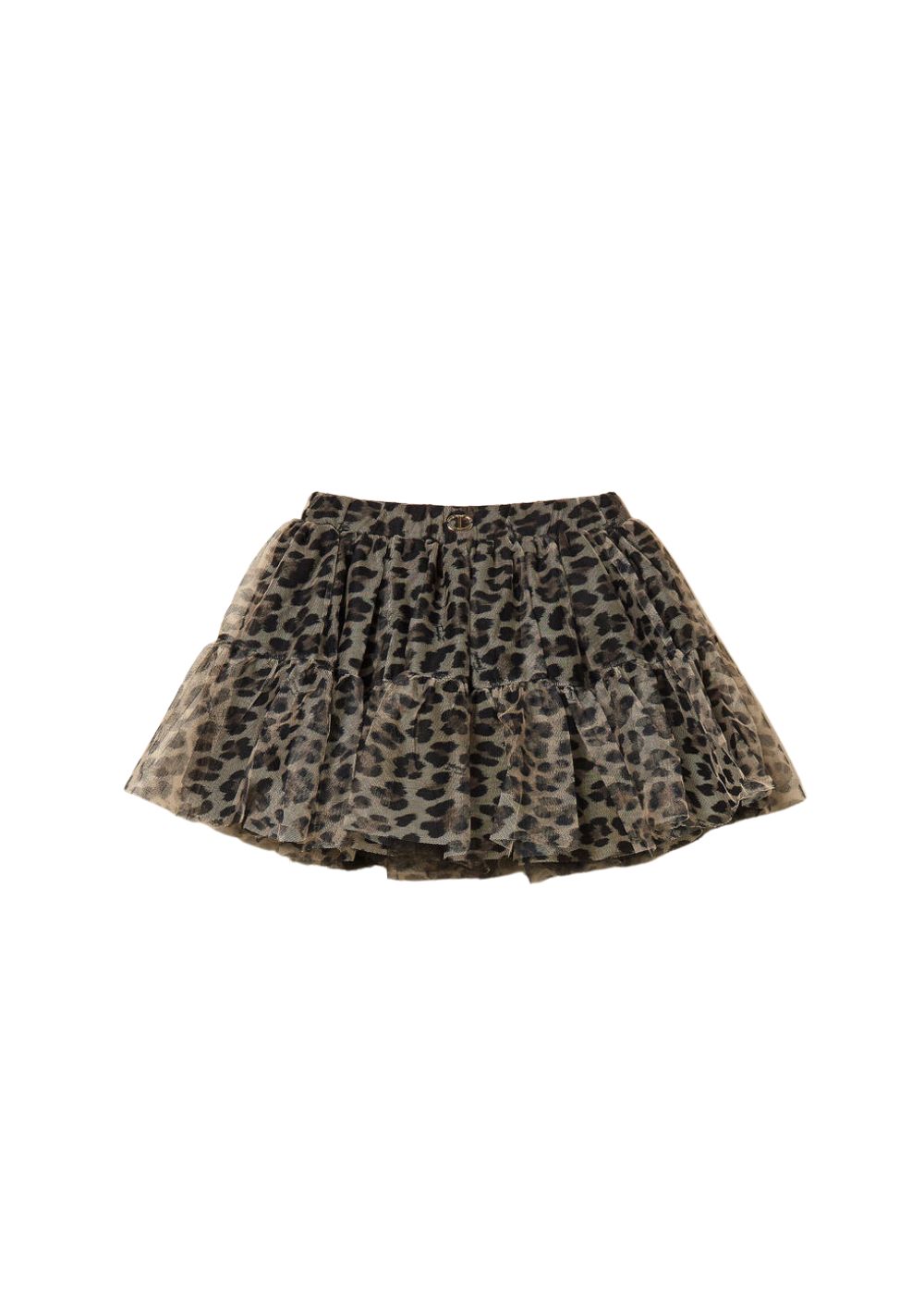 TwinSet Gonna Corta in Tulle Animalier - immagine 2
