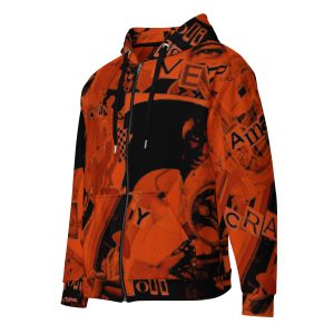 Felpa con cappuccio con zip unisex