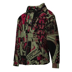 Felpa con cappuccio con zip unisex