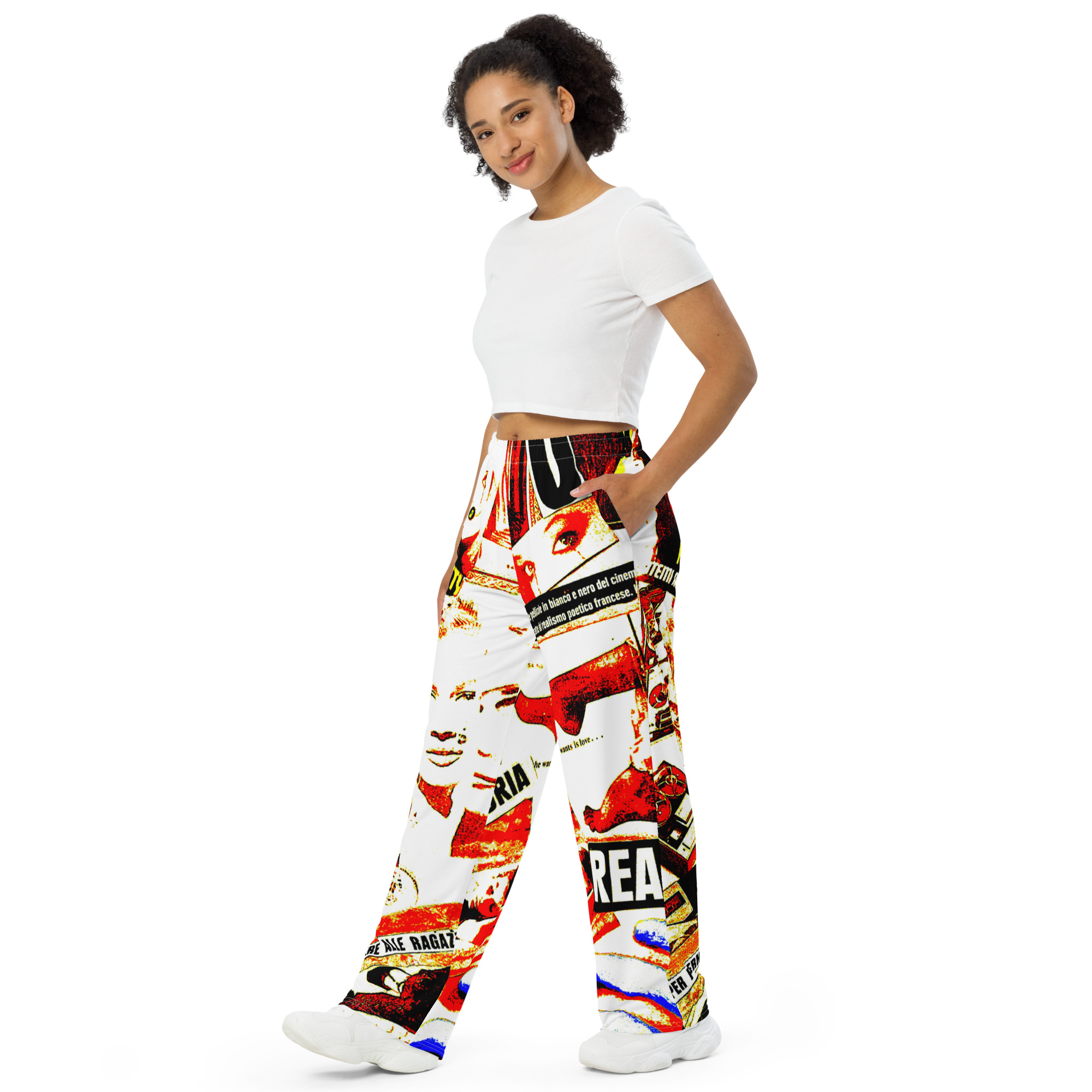 Pantaloni wide leg unisex - immagine 3