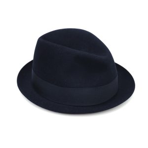 Cappello Tesa Piccola Blu – Borsalino