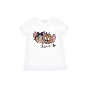 Monnalisa T-Shirt con Strass