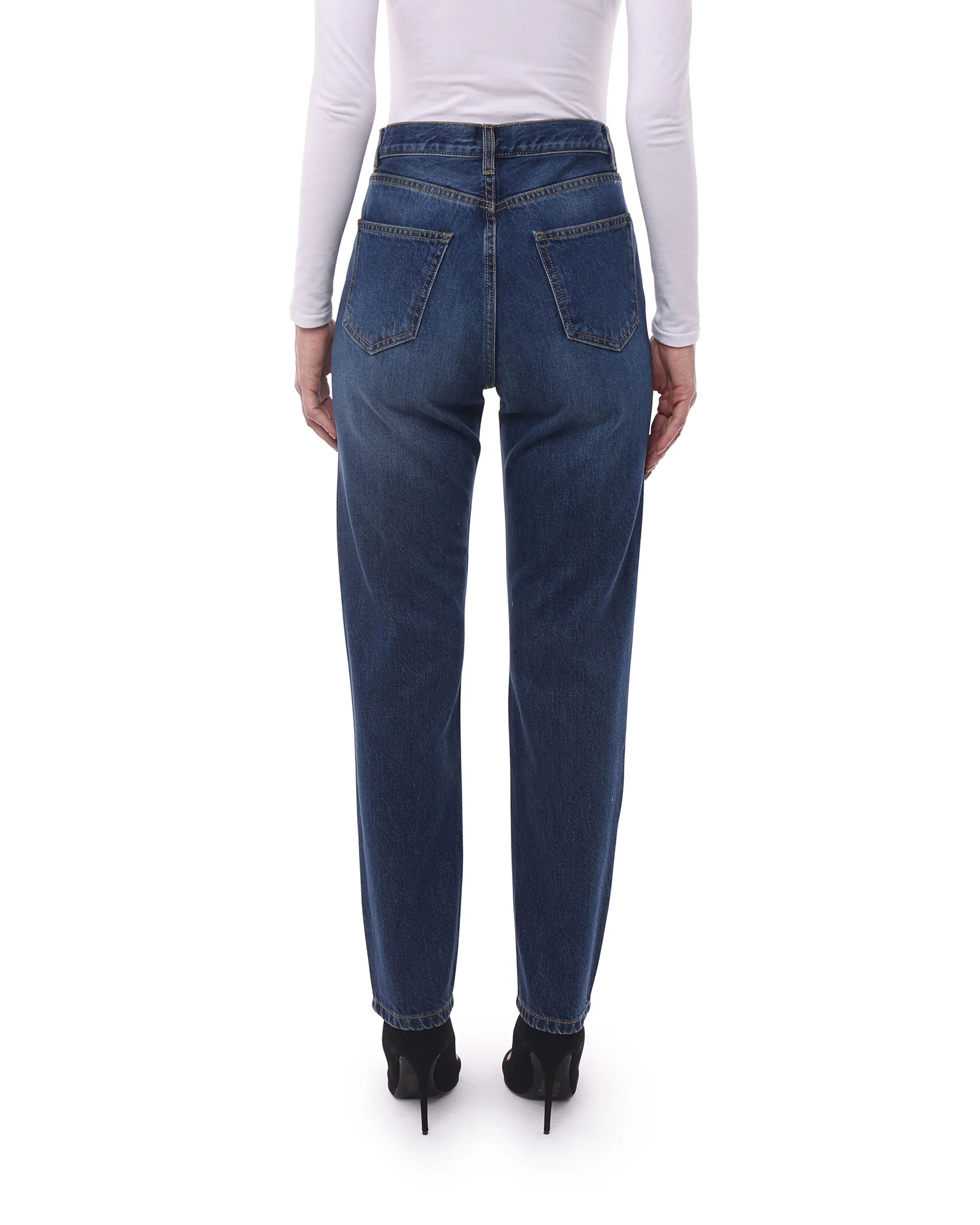 Jeans Donna in Cotone Organico (Taper - Scuro) - immagine 5