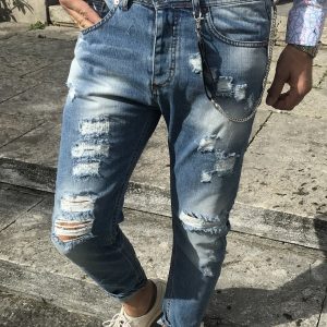 jeans strappati uomo