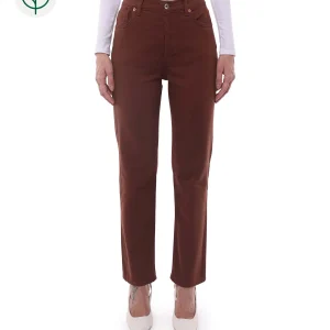 Jeans Donna in Cotone Organico (Taper - Choco)