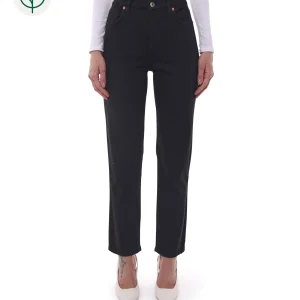 Jeans Donna in Cotone Organico (Taper - Nero)