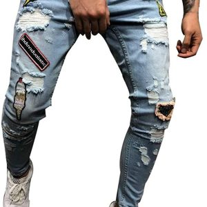 jeans uomo strappati