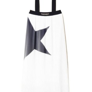 TwinSet Gonna-Abito in Georgette Plissé