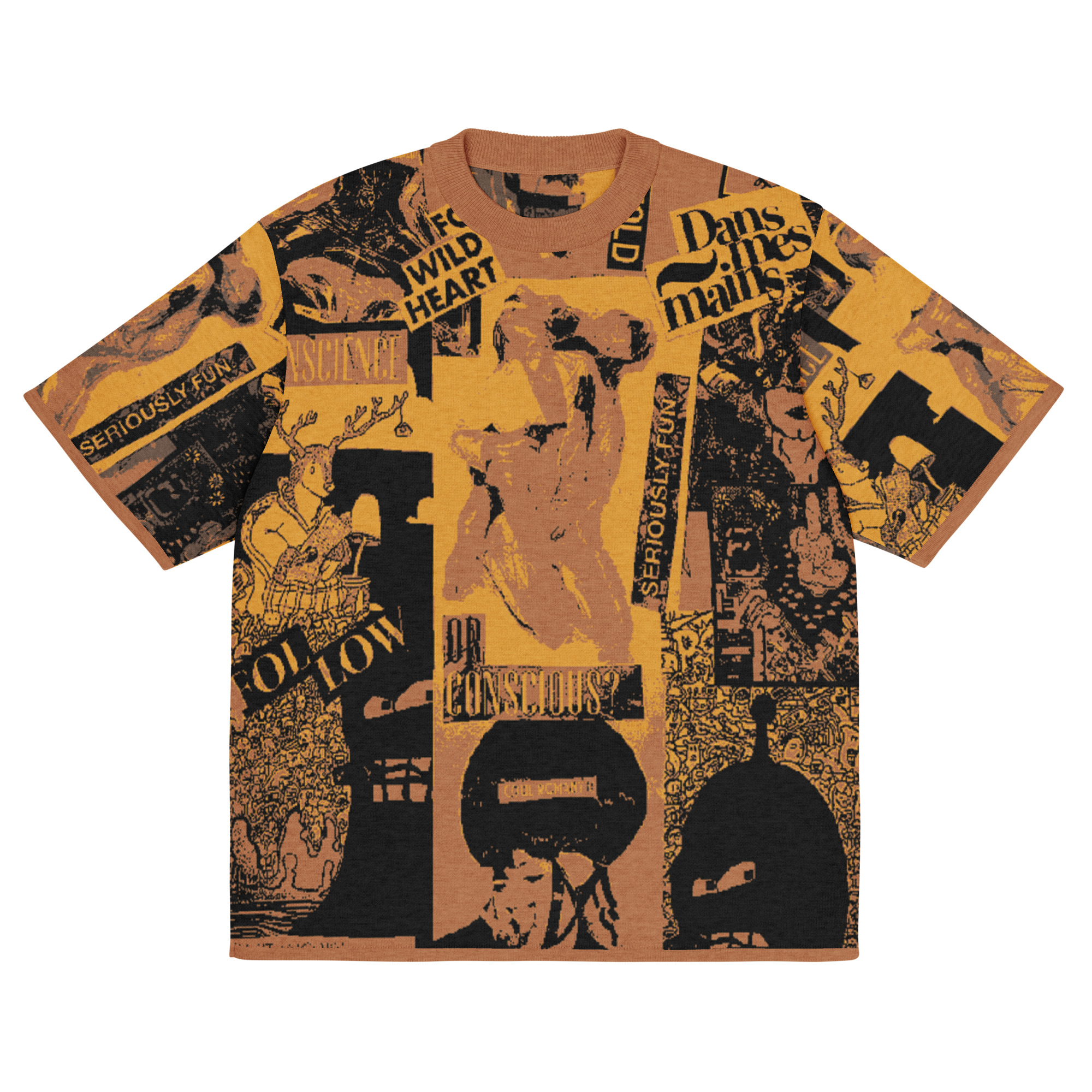 T-shirt classica in maglia