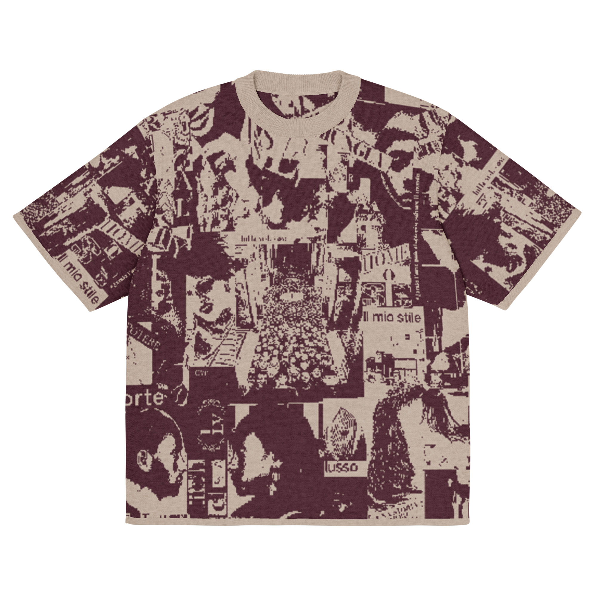 T-shirt classica in maglia - immagine 3