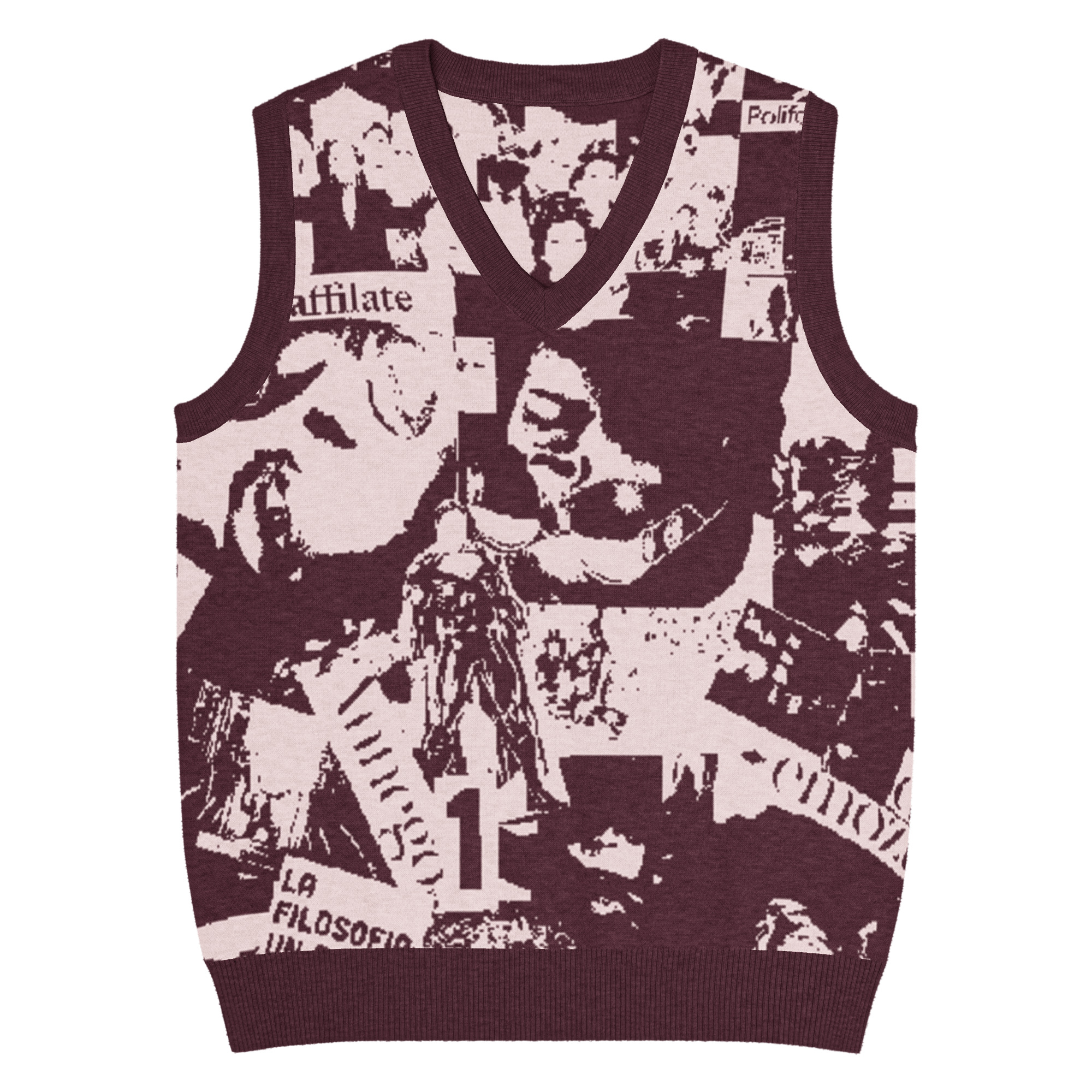 Gilet con scollo a V - immagine 5