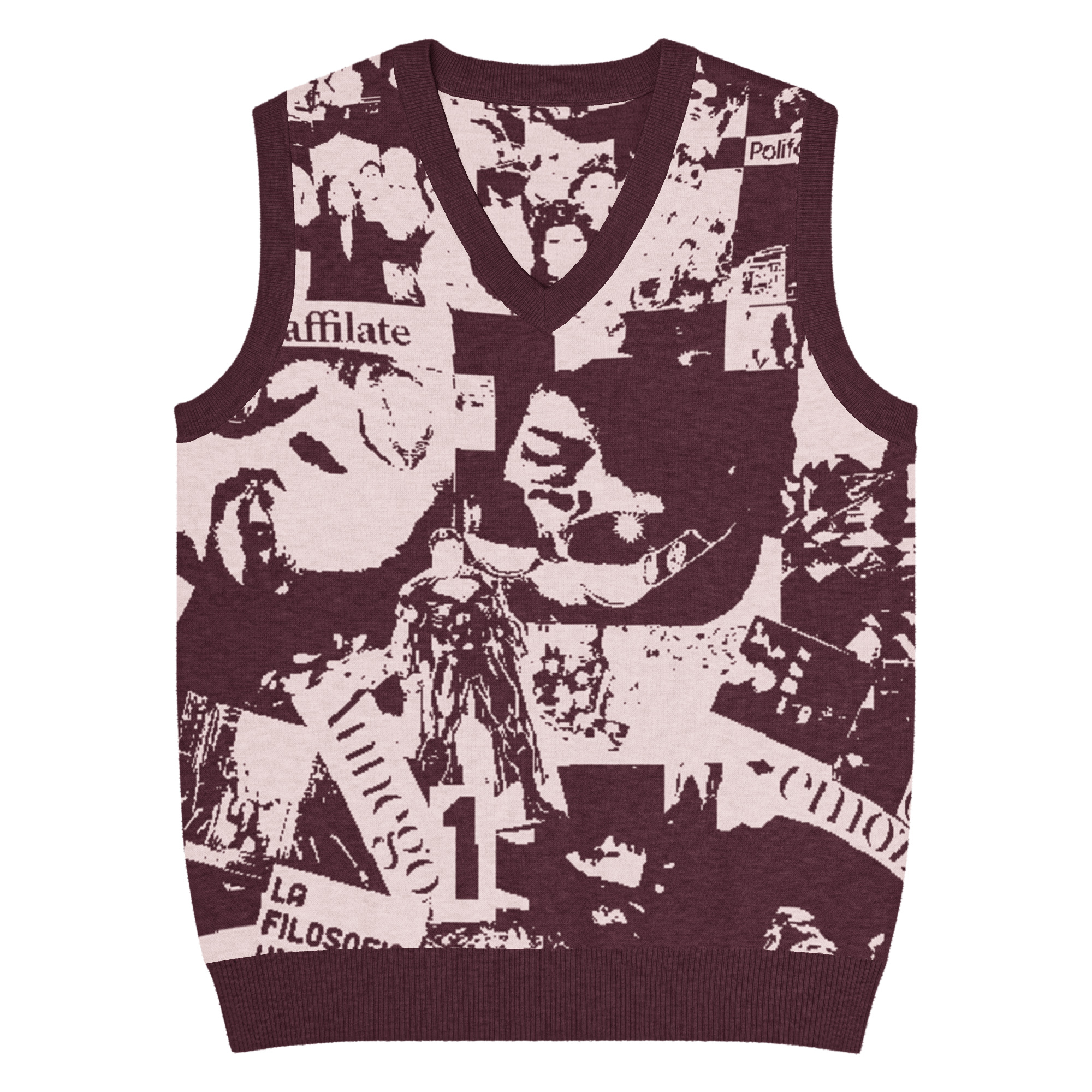 Gilet con scollo a V - immagine 2