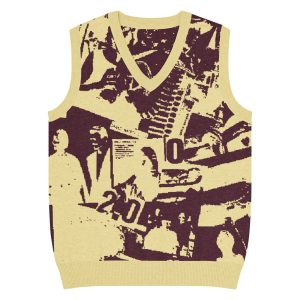 Gilet con scollo a V