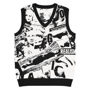 Gilet con scollo a V