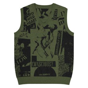 Gilet con scollo a V