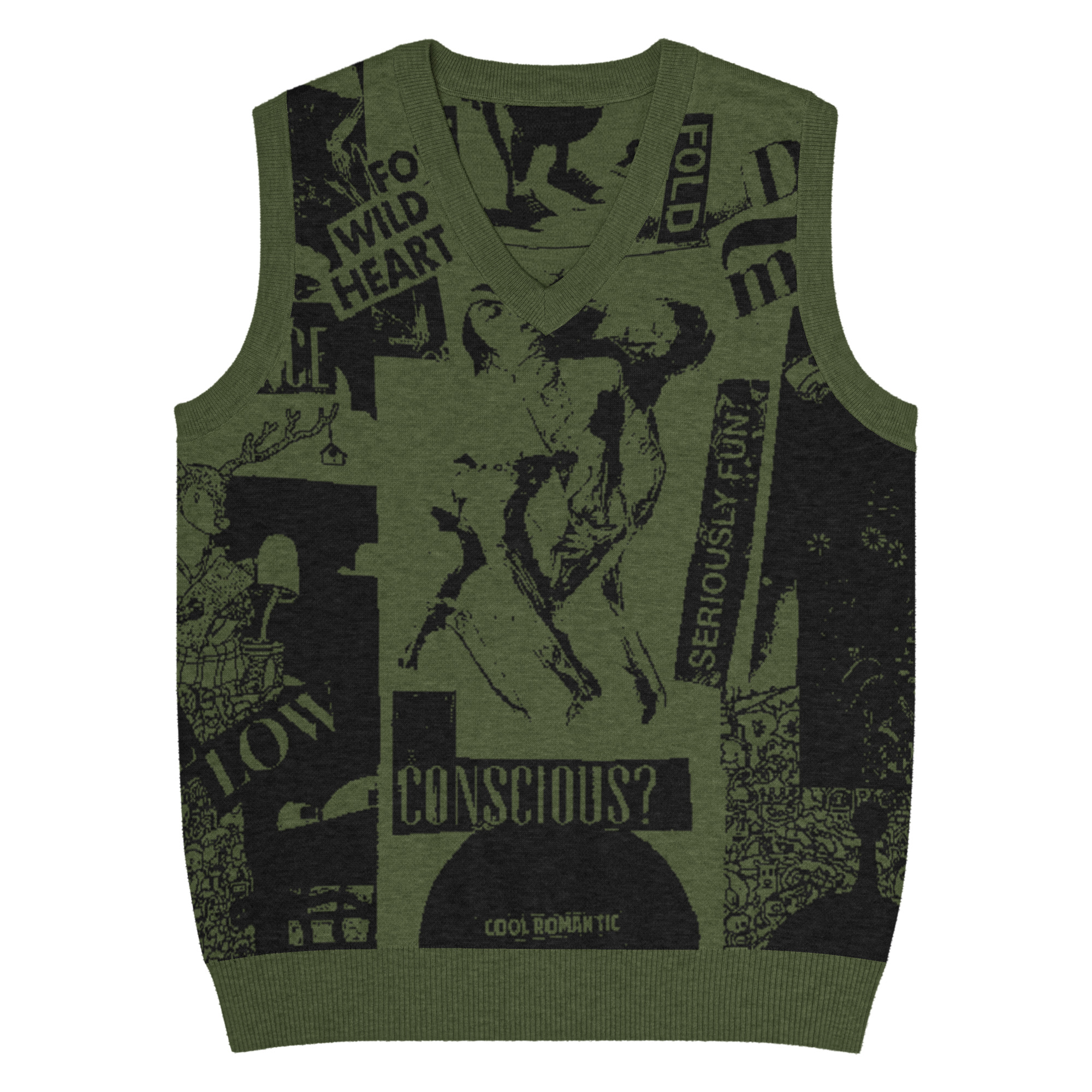 Gilet con scollo a V