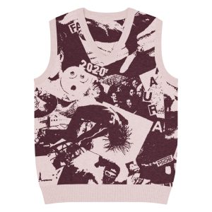 Gilet con scollo a V