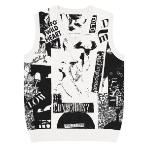 Gilet con scollo a V