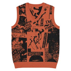 Gilet con scollo a V