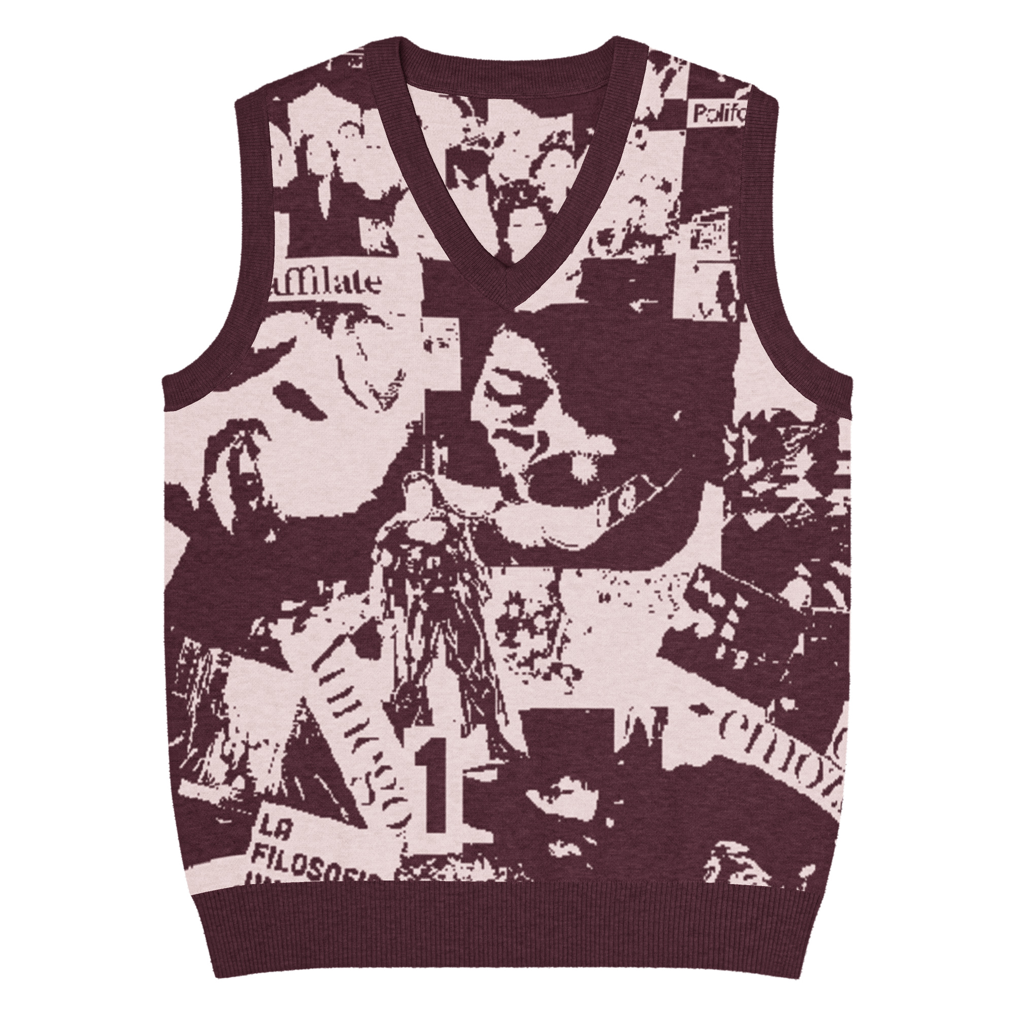 Gilet con scollo a V - immagine 7