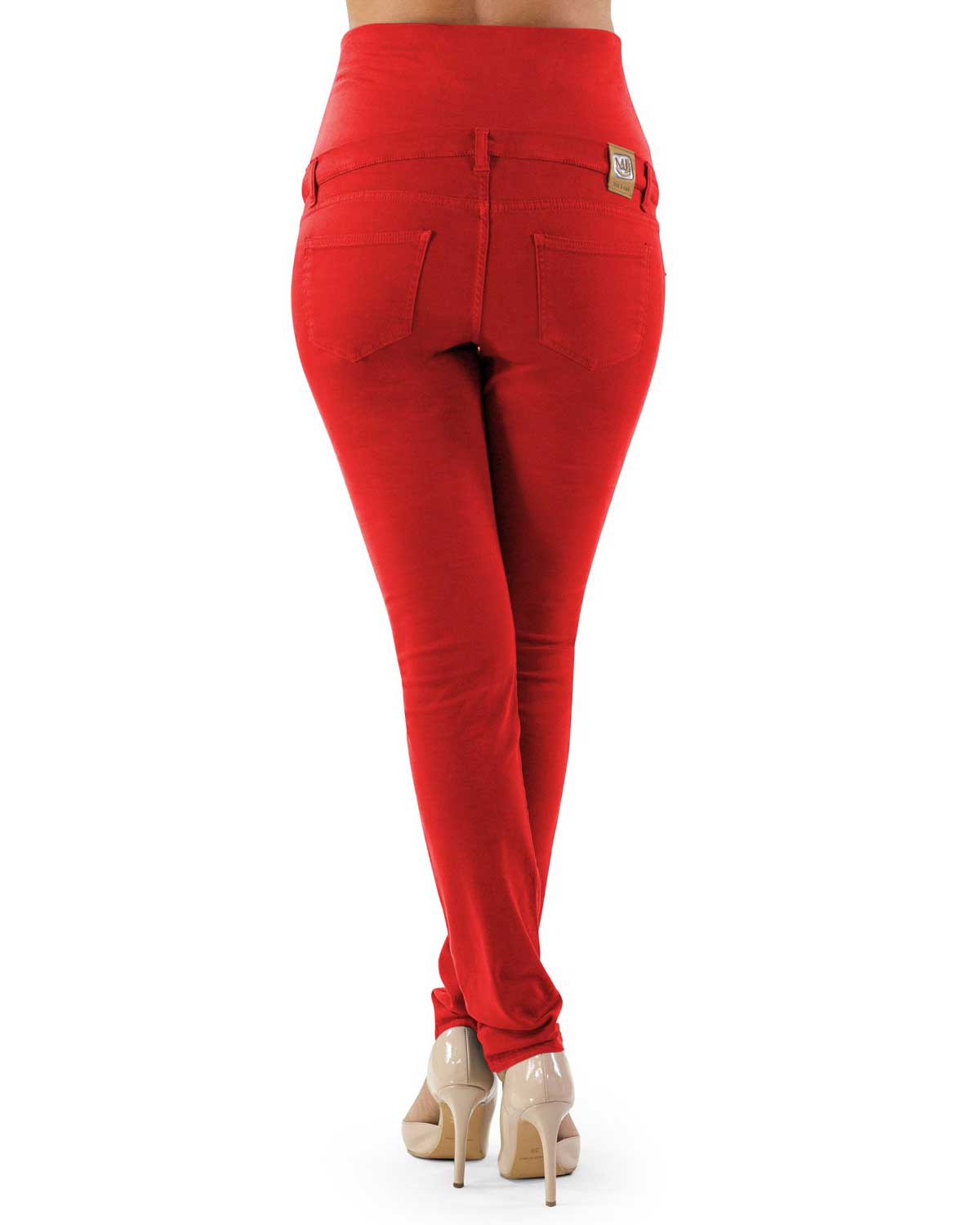Pantalone Premaman Slim Fit - Rosso - immagine 5