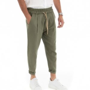 pantaloni lino uomo