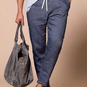 pantaloni lino uomo