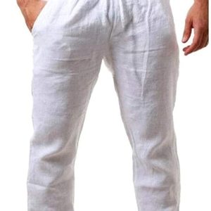 pantaloni lino uomo