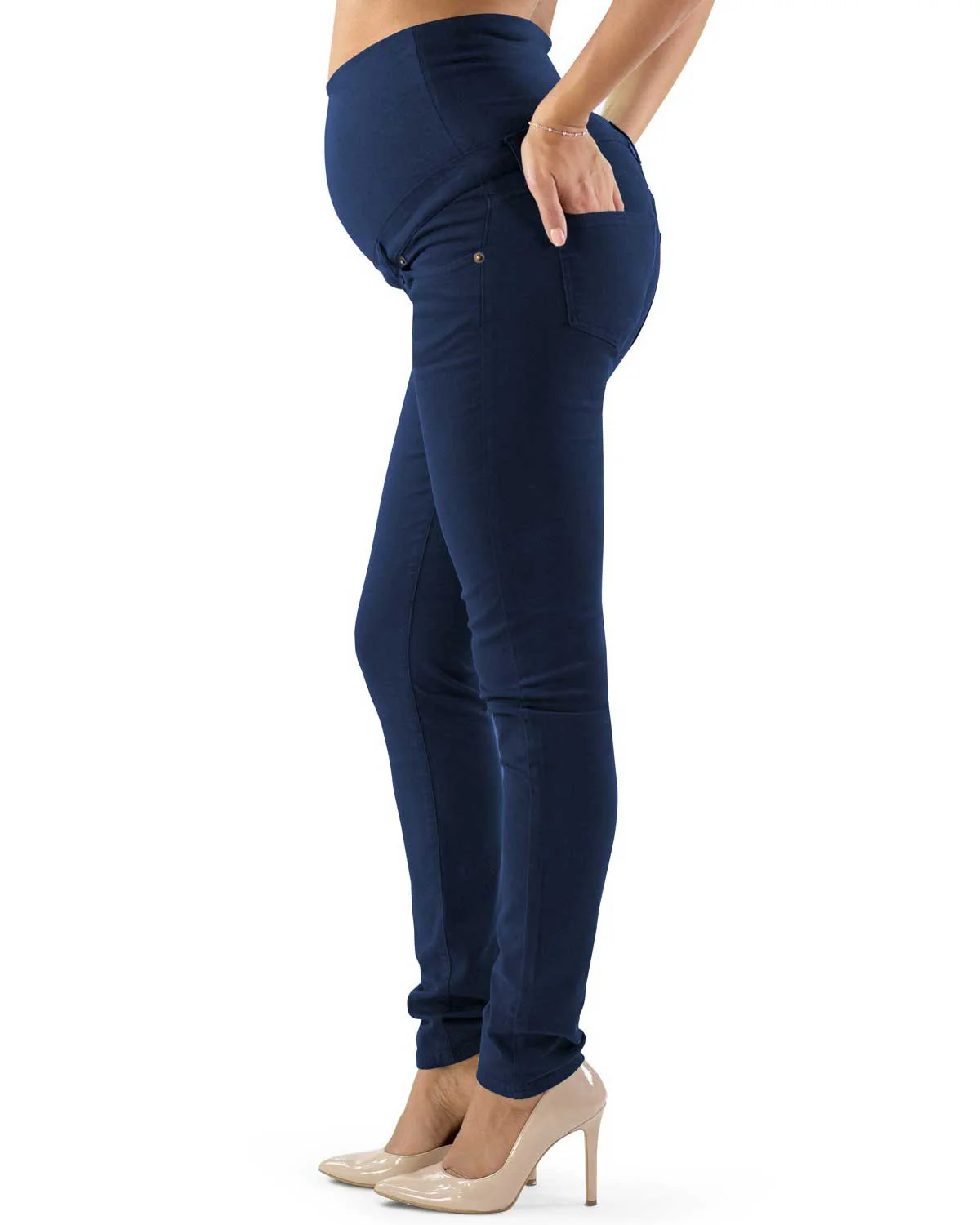 Pantalone Premaman Slim Fit - Blu - immagine 5