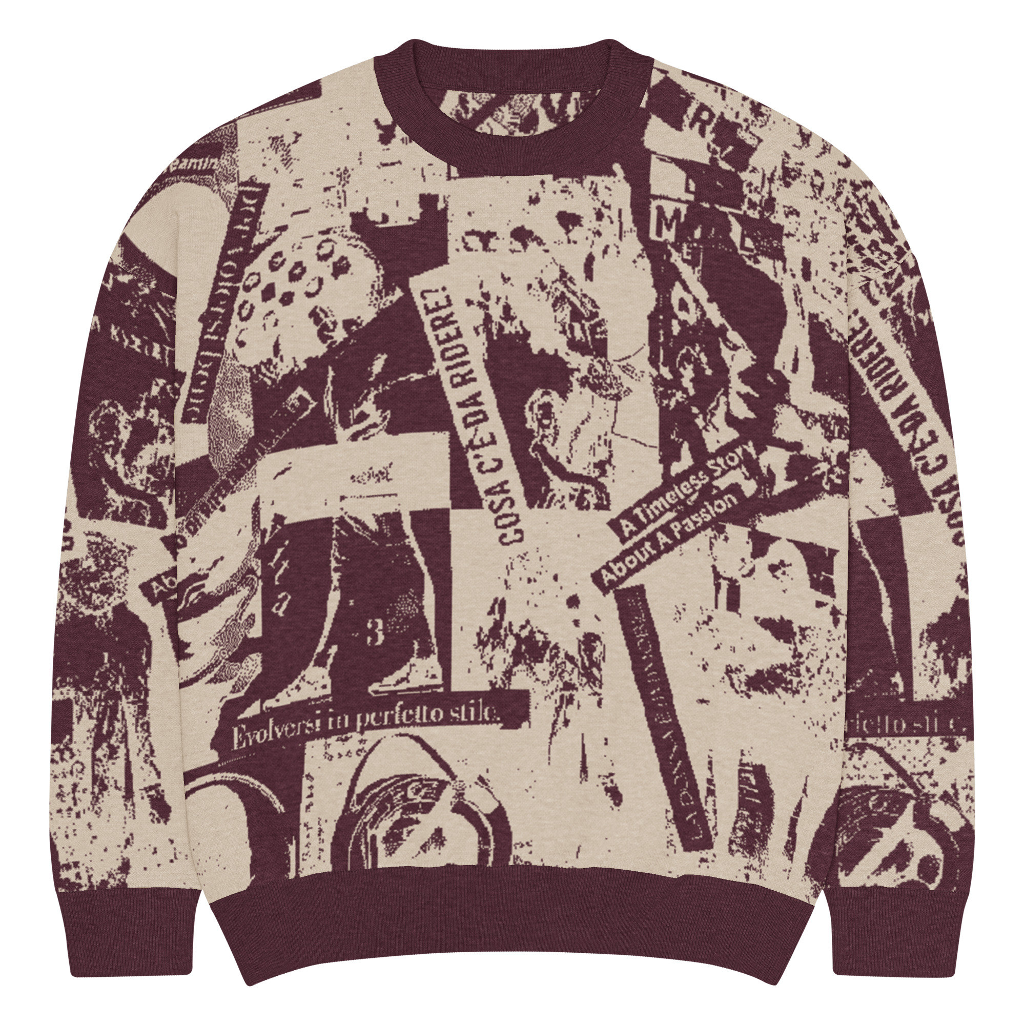 Maglione girocollo dalla linea rilassata