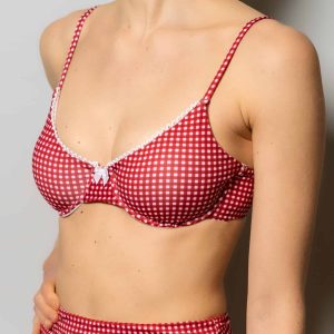 Top Bikini Nisida Red Vichy