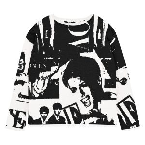 Maglia da donna con orlo inferiore dritto